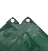 VidaXL Dekzeil 650 g/m² 4x4 m groen