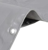VidaXL Dekzeil 650 g/m² 4x6 m grijs