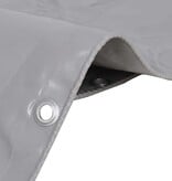 VidaXL Dekzeil 650 g/m² 4x4 m grijs