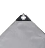 VidaXL Dekzeil 650 g/m² 4x4 m grijs