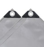 VidaXL Dekzeil 650 g/m² 4x4 m grijs