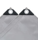 VidaXL Dekzeil 650 g/m² 2x3 m grijs