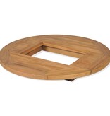 VidaXL Tafelblad voor bierkrat 70 cm teakhout