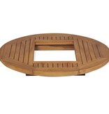 VidaXL Tafelblad voor bierkrat 70 cm teakhout