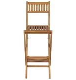 VidaXL Tuinbarkrukken inklapbaar 2 st massief teakhout