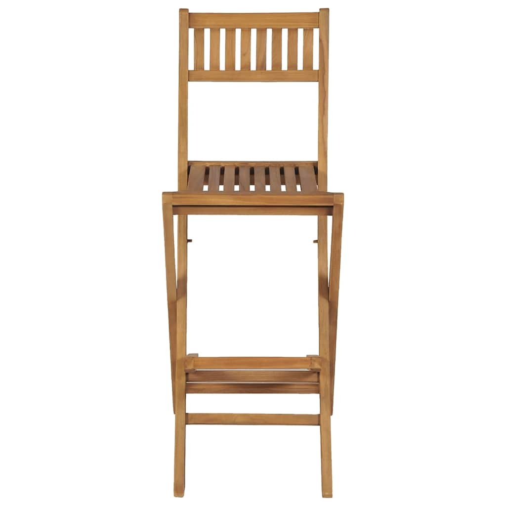 VidaXL Tuinbarkrukken inklapbaar 2 st massief teakhout