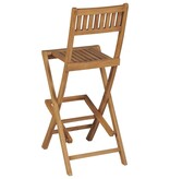 VidaXL Tuinbarkrukken inklapbaar 2 st massief teakhout