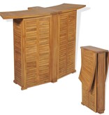 VidaXL Bartafel inklapbaar 155x53x105 cm massief teakhout