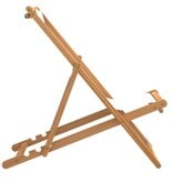 VidaXL Ligstoel 56x105x96 cm teakhout crème