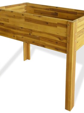 VidaXL Plantenbak verhoogd massief acaciahout