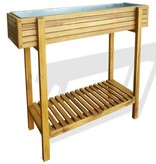 VidaXL Plantenbak verhoogd massief acaciahout en zink