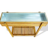 VidaXL Plantenbak verhoogd massief acaciahout en zink