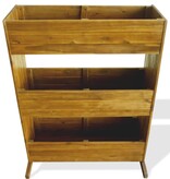 VidaXL Plantenbak verhoogd 3-laags massief acaciahout