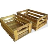 VidaXL Appelkisten 2 st massief acaciahout