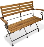 VidaXL Tuinbank inklapbaar 112 cm massief acaciahout