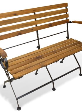 VidaXL Tuinbank inklapbaar 112 cm massief acaciahout