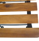 VidaXL Tuinstoelen inklapbaar 2 st staal en massief acaciahout