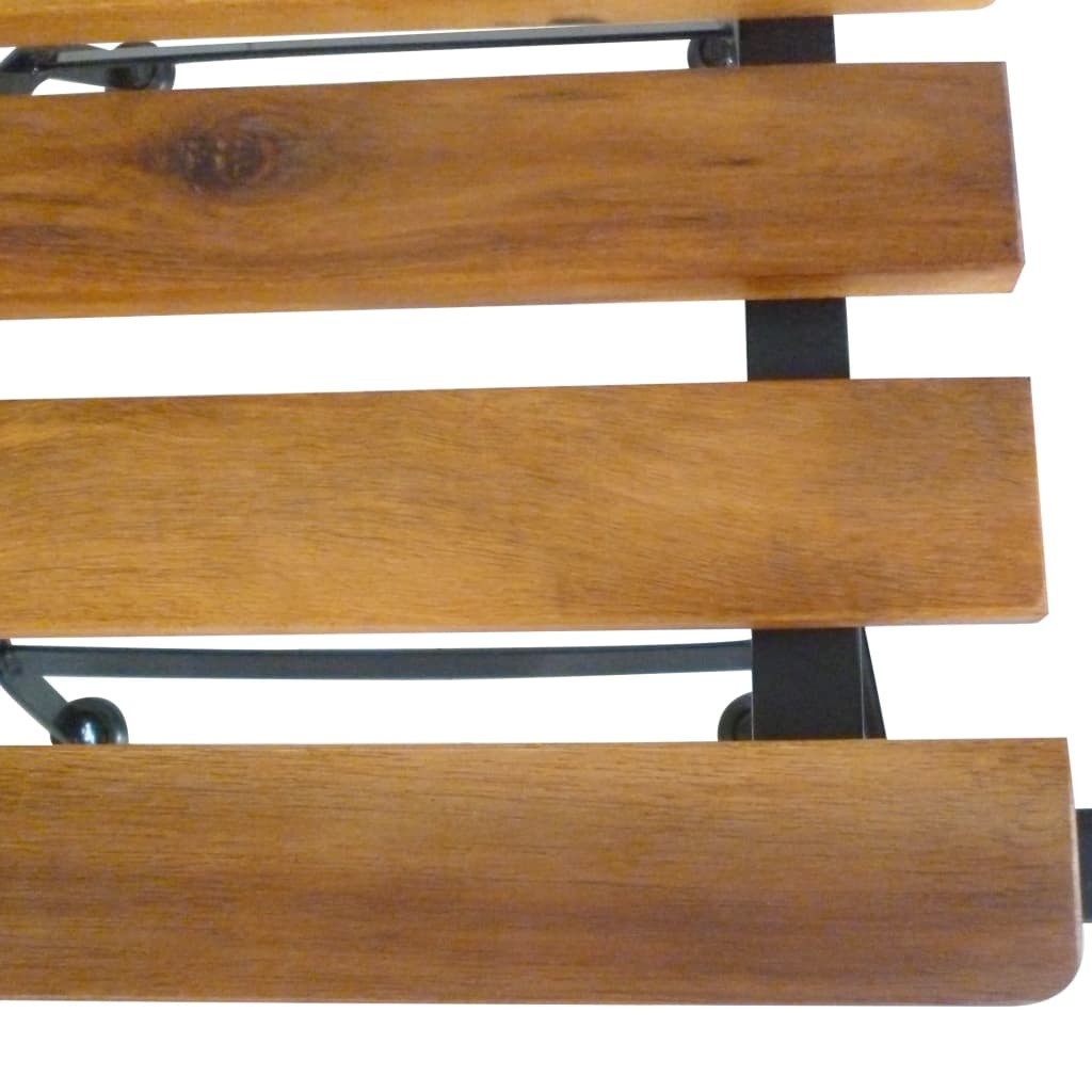 VidaXL Tuinstoelen inklapbaar 2 st staal en massief acaciahout