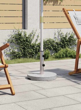 VidaXL Parasolvoet rond 20 kg graniet