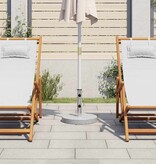 VidaXL Parasolvoet rond 20 kg graniet