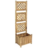 VidaXL Plantenbak verhoogd met rek 40 cm bamboe
