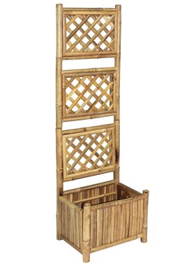 VidaXL Plantenbak verhoogd met rek 40 cm bamboe