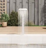 VidaXL Zwembadfontein 50x30x90 cm roestvrij staal zilverkleurig