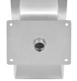 VidaXL Zwembadfontein 50x30x53 cm roestvrij staal zilverkleurig