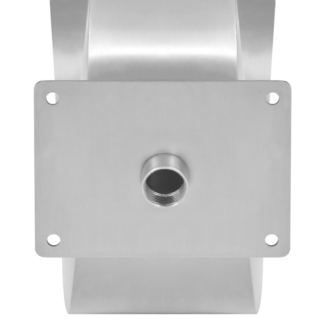 VidaXL Zwembadfontein 50x30x53 cm roestvrij staal zilverkleurig