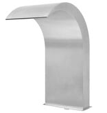 VidaXL Zwembadfontein 45x30x65 cm roestvrij staal zilverkleurig