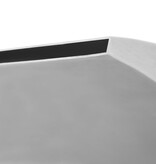 VidaXL Zwembadfontijn 30x9x26 cm roestvrij staal zilverkleurig