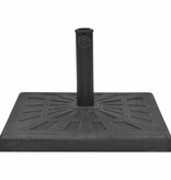 VidaXL Parasolvoet vierkant 19 kg hars zwart