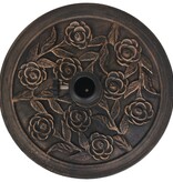 VidaXL Parasolvoet rond 9 kg hars bronskleurig