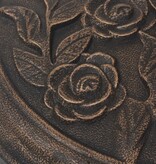 VidaXL Parasolvoet rond 9 kg hars bronskleurig