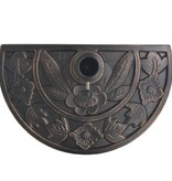 VidaXL Parasolvoet halfrond 9 kg hars bronskleurig