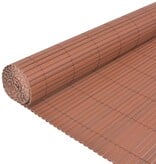VidaXL Tuinafscheiding dubbelzijdig 90x500 cm PVC bruin