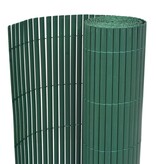 VidaXL Tuinafscheiding dubbelzijdig 90x500 cm PVC groen