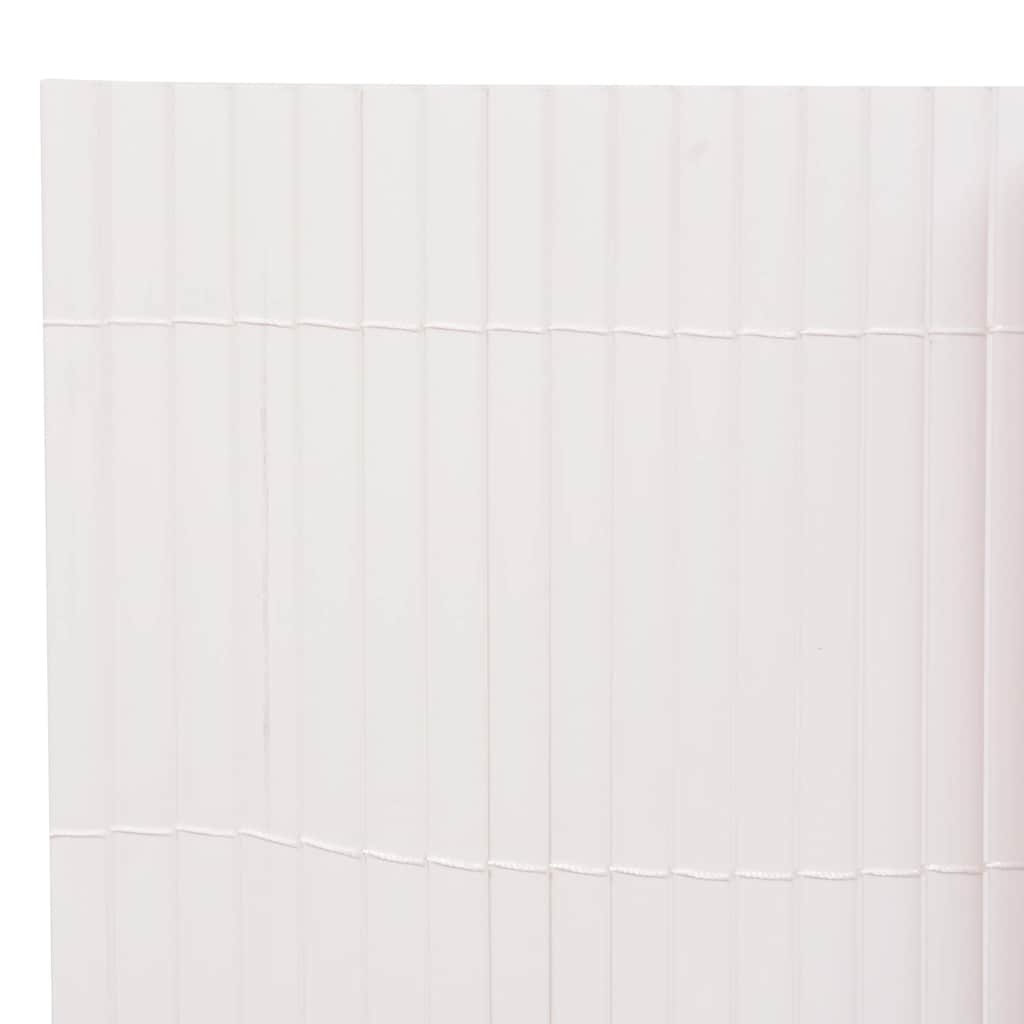VidaXL Tuinafscheiding dubbelzijdig 90x500 cm wit