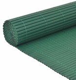 VidaXL Tuinafscheiding dubbelzijdig 90x300 cm PVC groen