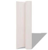 VidaXL Tuinafscheiding dubbelzijdig 90x300 cm wit