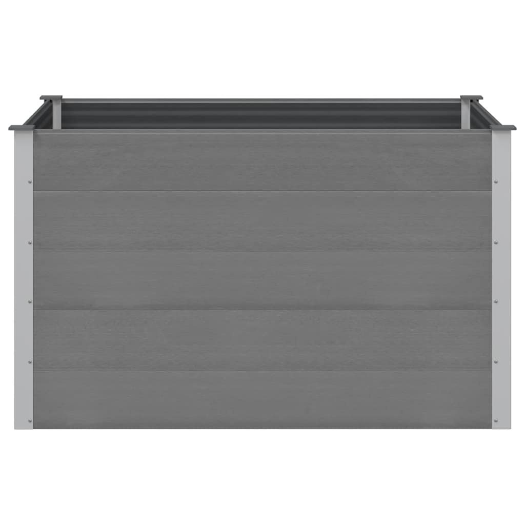 VidaXL Plantenbak verhoogd 150x100x91 cm HKC grijs