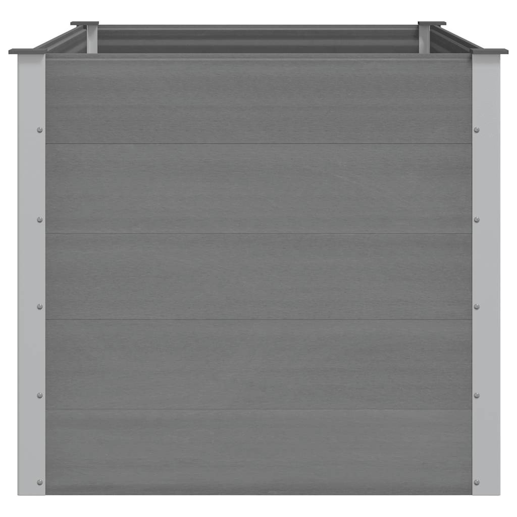 VidaXL Plantenbak verhoogd 150x100x91 cm HKC grijs