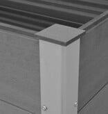 VidaXL Plantenbak verhoogd 150x100x54 cm HKC grijs