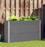 VidaXL Plantenbak verhoogd 150x50x91 cm HKC grijs
