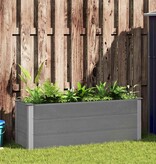 VidaXL Plantenbak verhoogd 150x50x54 cm HKC grijs