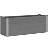 VidaXL Plantenbak verhoogd 150x50x54 cm HKC grijs