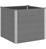 VidaXL Plantenbak verhoogd 100x100x91 cm HKC grijs