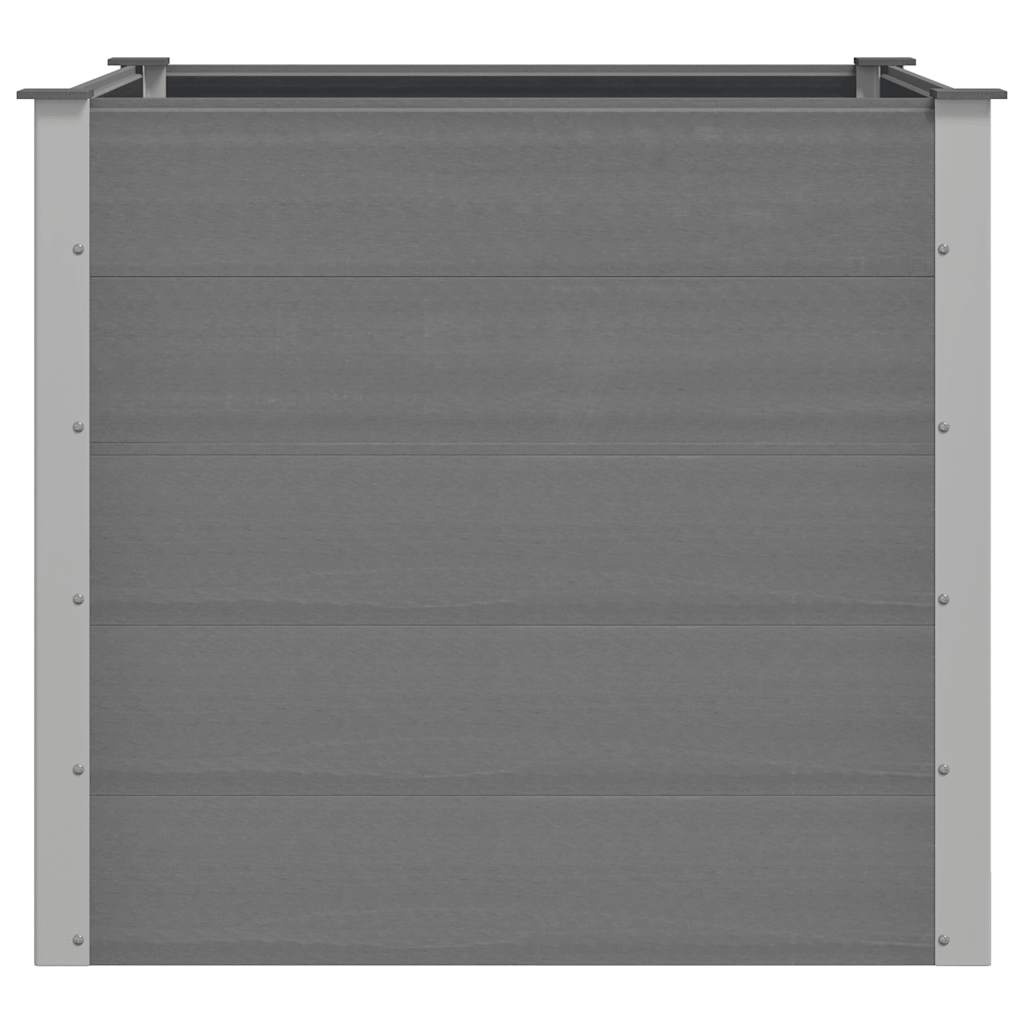 VidaXL Plantenbak verhoogd 100x100x91 cm HKC grijs