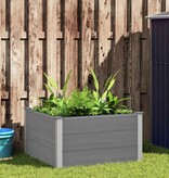 VidaXL Plantenbak verhoogd 100x100x54 cm HKC grijs