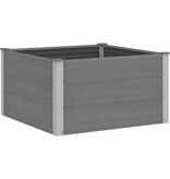 VidaXL Plantenbak verhoogd 100x100x54 cm HKC grijs